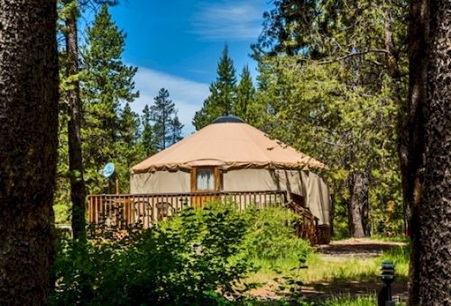 Bend-Sunriver Camping Resort Studio Cabin 6 Экстерьер фото